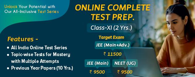 Online Complete Test Prep Class-XI 2-years